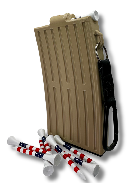 Golf Tee Dispenser  Desert Tan