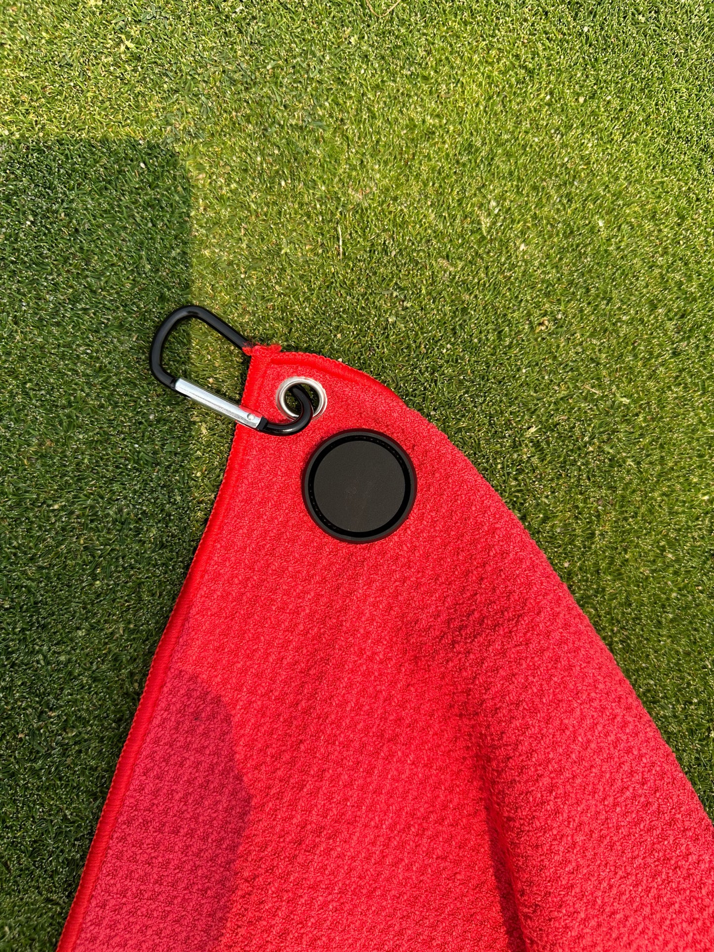 Embrace the Suck Golf Towel – Waffle Microfiber, Magnetic Clip & Club Brush
